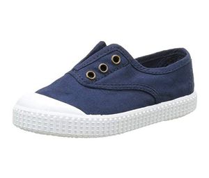 Unisex Slip On Canvas Plimsolls Deck Shoes  Blue