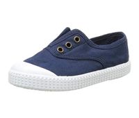 Unisex Slip On Canvas Plimsolls Deck Shoes  Blue - thumbnail