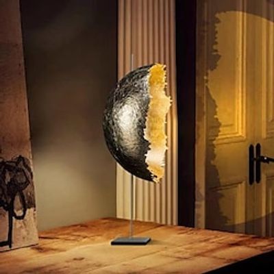 Italian Creative Gold Foil Moon Decoration Lampshade 2-Light Table Lamp 110-240V Lightinthebox
