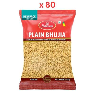 Haldirams Plain Bhujia 200gm - Pack Of 80