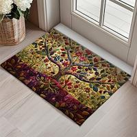 Vintage Tree of Life Doormat Non-Slip Oil Proof Rug Indoor Outdoor Mat Bedroom Decor Bathroom Mat Entrance Rug Door Mat Lightinthebox