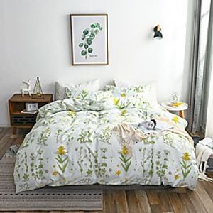 Duvet Cover Sets 3 Piece Poly / Cotton Floral / Botanical 1# Printed Rustic / 3pcs (1 Duvet Cover, 2 Shams) miniinthebox