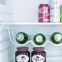 Refrigerator Storage Rack Beer Rack Household Items Kitchen Storage Home Supplies Creative Iron Shelf Fridge Organizer Lightinthebox - thumbnail