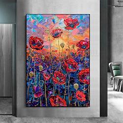 Handmade Original flowers and plants Oil Painting On Canvas Wall Art Decor Painting for Home Decor With Stretched Frame/Without Inner Frame Painting Lightinthebox