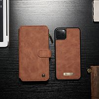 CaseMe Case For Apple iPhone 11 / iPhone 11 Pro / iPhone 11 Pro Max  Detachable 2 in 1 Wallet Flip Phone Case with Zipper Coin Bag Card Holder Shockproof Phone Cover miniinthebox - thumbnail