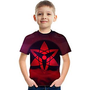 Kids Boys' T shirt Tee Short Sleeve Anime Graphic Rainbow Children Tops Summer Active Fashion Streetwear 3-12 Years Lightinthebox