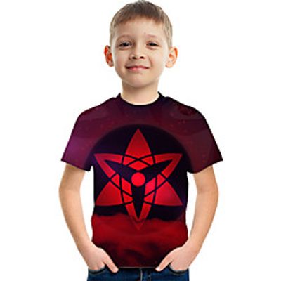 Kids Boys' T shirt Tee Short Sleeve Anime Graphic Rainbow Children Tops Summer Active Fashion Streetwear 3-12 Years Lightinthebox