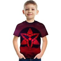 Kids Boys' T shirt Tee Short Sleeve Anime Graphic Rainbow Children Tops Summer Active Fashion Streetwear 3-12 Years Lightinthebox - thumbnail