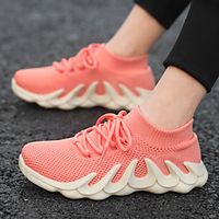 Unisex Trainers Athletic Shoes Comfort Microfiber Lace up Big Kids(7years ) Daily Running Shoes Black Pink Beige Summer Lightinthebox - thumbnail