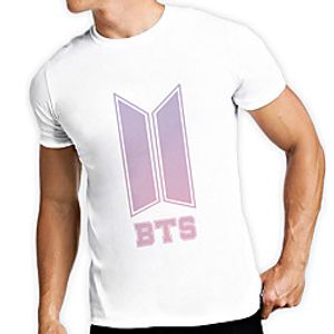Men's Unisex Tee T shirt Hot Stamping Graphic Prints Letter Plus Size Print Short Sleeve Casual Tops 100% Cotton Basic Designer Big and Tall White miniinthebox