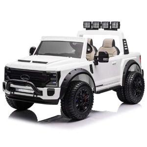 Ford Super Duty Licensed Ride On Car - White (12V) (UAE Delivery Only)