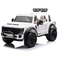 Ford Super Duty Licensed Ride On Car - White (12V) (UAE Delivery Only) - thumbnail