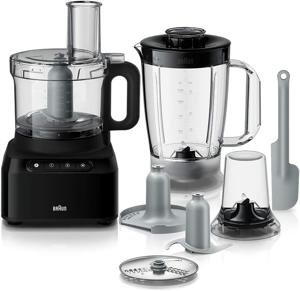 Braun Pureease Food Processor 800 Watts Black - FP3132BK