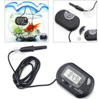 Digital LCD Fish Tank Aquarium Marine Water Terrarium Thermometer Temperature With 2 Suckers - thumbnail