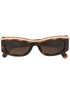 Chanel Pre-Owned skinny sunglasses - Brown