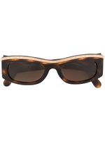 Chanel Pre-Owned skinny sunglasses - Brown