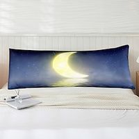 1 Pcs Body Size Pillow Cover, Pillowcase, Printed Brushed Microfiber, Soft and Cozy for Adults Pregnant Women miniinthebox - thumbnail