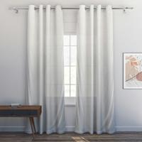 Striped 2-Piece Curtain Set with Eyelets - 260x140 cms