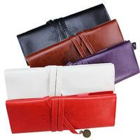 PU Leather Pen Bag Pencil Case Makeup Bag