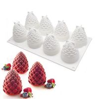 8 Pine Cone Silicone Cake Fondant Mold Chocolate Cookies Mold DIY Cake Baking Decorating Tools
