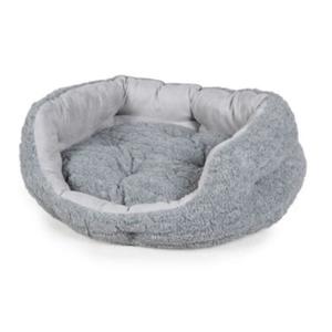 Danish Design Bobble Deluxe Slumber Dog Bed - Pewter, 89Cm