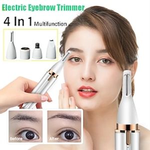 Portable 4 in 1 Electric Epilator Women Eyebrow Nose Lady Trimmer Facial Hair Removal Face Body Painless Female Shaver Depilator Lightinthebox