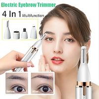 Portable 4 in 1 Electric Epilator Women Eyebrow Nose Lady Trimmer Facial Hair Removal Face Body Painless Female Shaver Depilator Lightinthebox - thumbnail