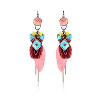 Bohemian Colorful Feather Ear Drop