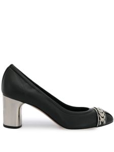 Casadei chain link pumps - Black