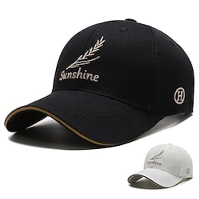 Men's Hat Baseball Cap Black White Outdoor Daily Embroidery Letter Portable Breathable Lightinthebox