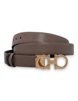 Reversible and Adjustable Gancini Belt - Brown / Black - thumbnail