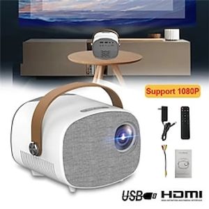 Portable Mini Projector 1080P Full HD LED Video Projector USBHDMISDAV for Home Theater Outdoor Movie Game Lightinthebox