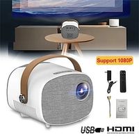 Portable Mini Projector 1080P Full HD LED Video Projector USBHDMISDAV for Home Theater Outdoor Movie Game Lightinthebox - thumbnail