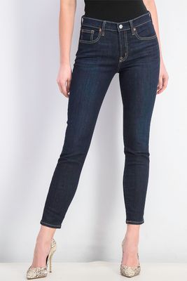 Womens Mid Rise True Skinny Jeans Navy Womens Mid Rise True Skinny Jeans Navy