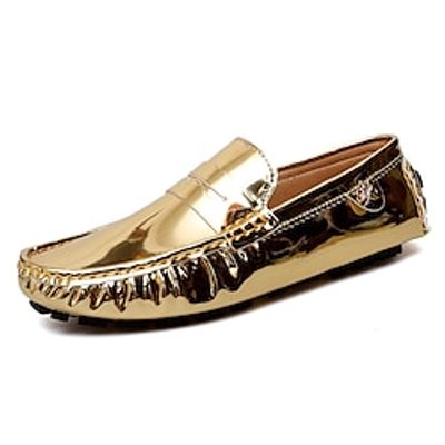 Men's Loafers  Slip-Ons Moccasin Walking Casual PU Slip Resistant Loafer Black White Yellow Fall Lightinthebox