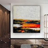 Handmade Oil Painting Canvas Wall Art Decoration Modern Abstract for Home Decor Rolled Frameless Unstretched Painting Lightinthebox