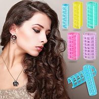 20 Pieces/set Plastic Hair Rollers Curlers Snap on Rollers Self Grip Rollers Hairdressing Curlers No Heat Hair Curlers for DIY Hairdressing Hair Salon Hair Barber 5 Sizes miniinthebox - thumbnail