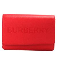 Burberry Hampshire Small Red Embossed Logo Smooth Leather Crossbody Bag - 6531