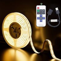 USB COB LED Strip Lights 5V 1-4m Dimmable 300led / m CRI85 with RF Remote Controller TV backlight Flexible Tape Lamp Under the Cabinet for DIY Lighting in Bedrooms Kitchens and Homes miniinthebox USB COB LED Strip Lights 5V 1-4m Dimmable 300led / m CRI85 with RF Remote Controller TV backlight Flexible Tape Lamp Under the Cabinet for DIY Lighting in Bedrooms Kitchens and Homes miniinthebox