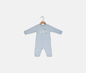 Baby Boys Graphic Romper  Sky Blue