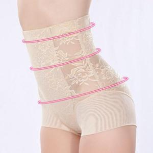 Sexy Lace High Waist Slimming Abdomen Hip-lifting Stretchy Shapewear For Women