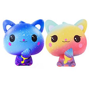 Squishy Squishies Squishy Toy Squeeze Toy / Sensory Toy Jumbo Squishies 1 pcs Cat Ice Cream Cute Stress and Anxiety Relief Slow Rising PORON For Kid's Adults' Boys' Girls' Gift Party Favor miniinthebox