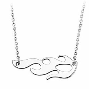 hip hop unisex flame necklace - streetwear choker necklace accessory hip hop cool chain necklace for hip hop male female lovers (flame 1) Lightinthebox