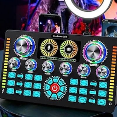Professional Studio Condenser MicrophoneG3 Live Sound Mixervoice Converteraudio Interfaceaudio Mixer For StreaminggamingrecordingsingingiktokYouTubePCcomputer Lightinthebox