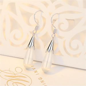 Women's Cat's Eye Hoop Earrings Earrings Pear Cut Fashion Romantic Punk Trendy Cute Sweet Earrings Jewelry Blushing Pink / White For Street Gift Date Birthday Festival 1 Pair miniinthebox