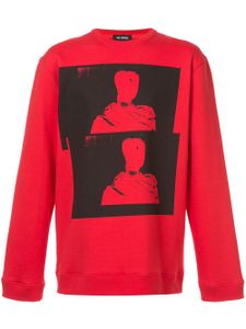 Raf Simons long sleeved photographic pullover - Red
