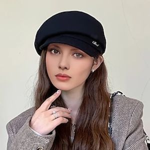 Multifunction Women's Trendy Versatile Solid Color Beret Hat Retro Comfortable Outdoor Travel Beret Hat Lightinthebox