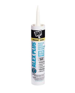 DAP Alex Plus Acrylic Latex Caulk silicone 10.1 Ounce Antique white