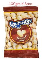 Crunchos Macadamia Salted 100gm - Carton of 6 Packs (UAE Delivery Only)