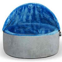 K&H Self-Warming Kitty Bed Hooded Small Blue/Gray 16"/41 Cms